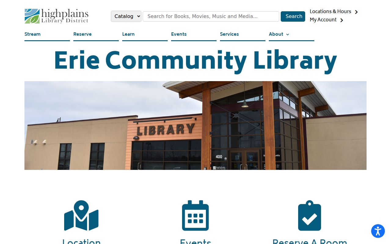 Erie Community Library access for the Erie city directory